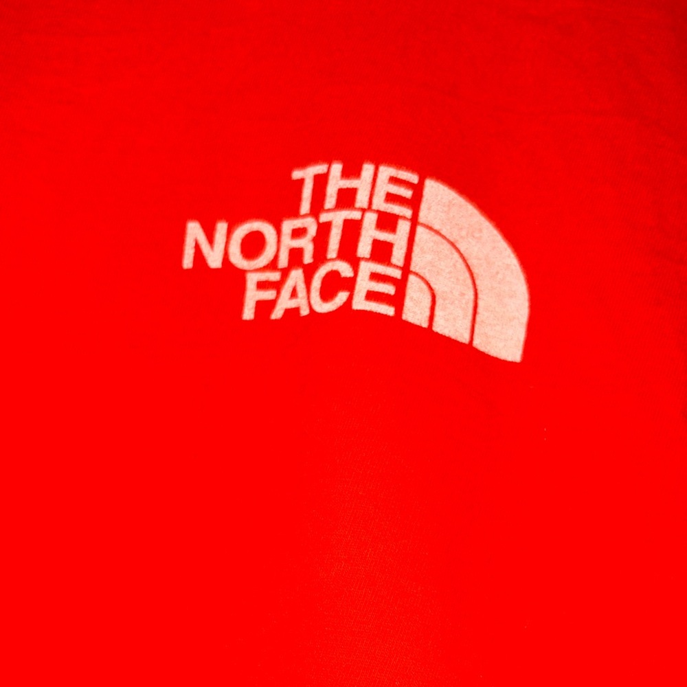 The North Face Red Long Sleeve Logo Shirt (as-is) - Picture 2 of 5